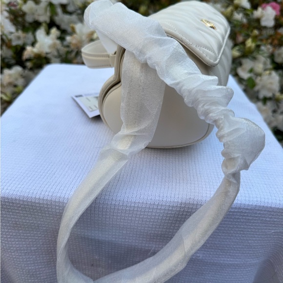 Kate Spade Quilted Leather Purse Maringue/Off White Heart to Heart Purse NWT - Picture 12 of 13